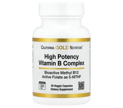 Lake Avenue Nutrition, високоефективний комплекс вітамінів групи В, 30 рослинних капсул