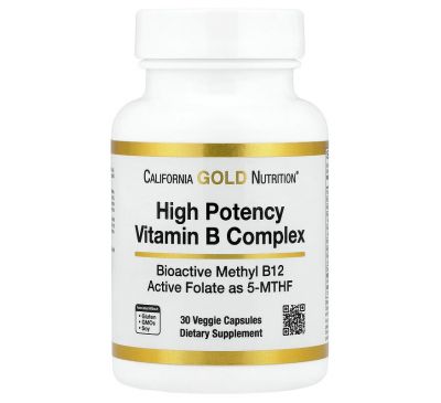 Lake Avenue Nutrition, високоефективний комплекс вітамінів групи В, 30 рослинних капсул