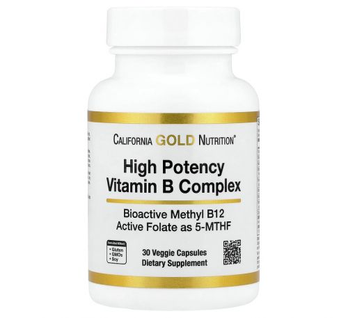 Lake Avenue Nutrition, високоефективний комплекс вітамінів групи В, 30 рослинних капсул