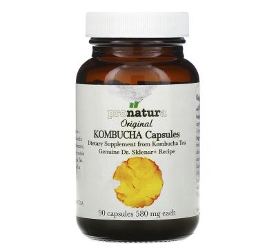 Pronatura, Kombucha Capsules, 580 mg, 90 Capsules