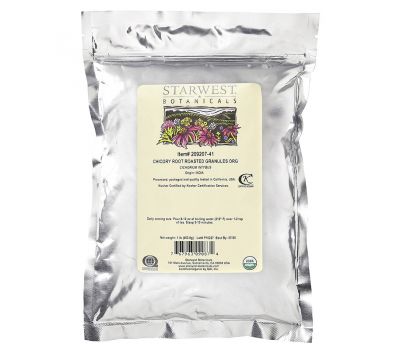 Starwest Botanicals, органічний корінь цикорію, смажений, гранули, 453,6 г (1 фунт)