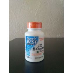 Doctor's Best, Высоко активный комплекс витаминов группы B, 30 капсул в растительной оболочке
