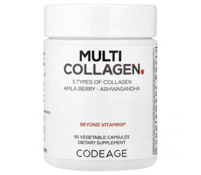 Codeage, Hydrolyzed, Multi Collagen, Type I, II, III, V, X, 90 Capsules