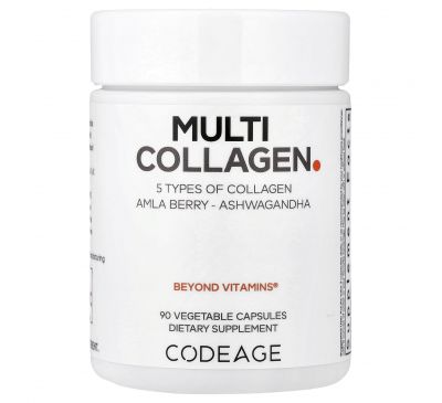 Codeage, Hydrolyzed, Multi Collagen, Type I, II, III, V, X, 90 Capsules