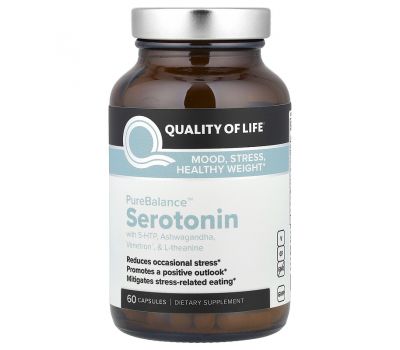Quality of Life, PureBalance™, серотонін, 60 капсул