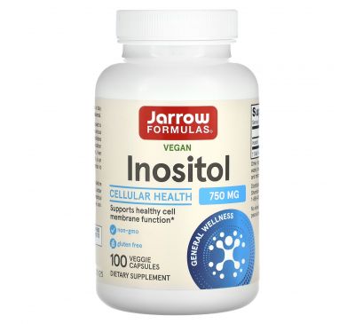 Jarrow Formulas, інозитол, 750 мг, 100 вегетаріанських капсул