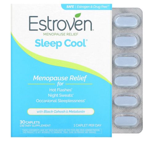 Estroven, Menopause Relief + Sleep, 30 Once Daily Caplets