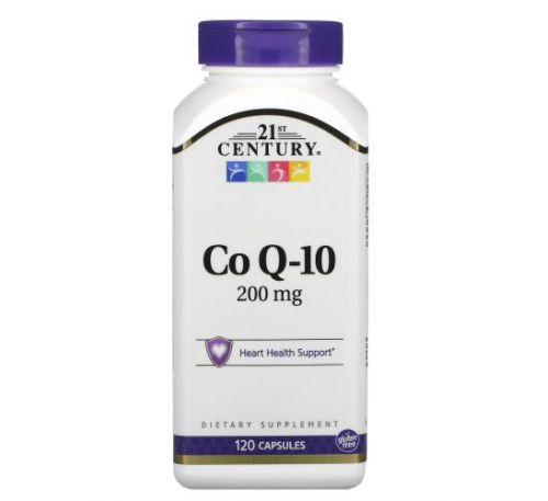 21st Century, Коэнзим Q10, 200 мг, 120 капсул