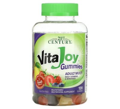 21st Century, VitaJoy Gummies, Adult Multivitamin, Fruit Flavor, 120 Gummies