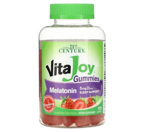 21st Century, VitaJoy, жевательные конфеты с мелатонином, 2.5 мг, 120 жевательных конфет