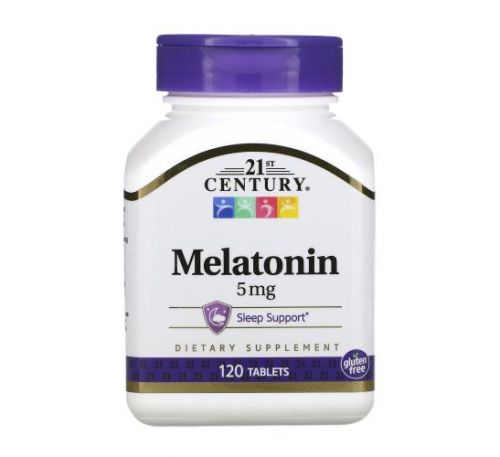 21st Century, мелатонін, 5 мг, 120 таблеток