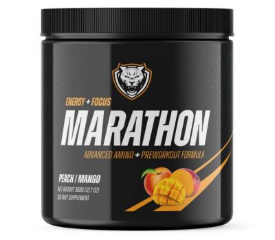 6AM Run, Marathon, перед тренировкой, персик и манго, 360 г (12,7 унции)