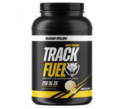 6AM Run, Track Fuel, сывороточный протеин, ванильное мороженое, 907 г (2 фунта)