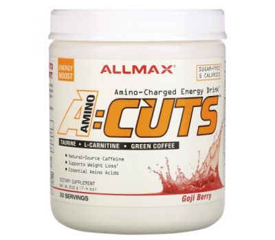 ALLMAX Nutrition, ACUTS, Amino-Charged Energy Drink, Goji Berry, 7.4 oz (210 g)