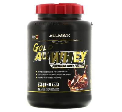 ALLMAX Nutrition, Gold AllWhey, сывороточный протеин премиального качества, шоколад, 2,27 кг (5 фунтов)