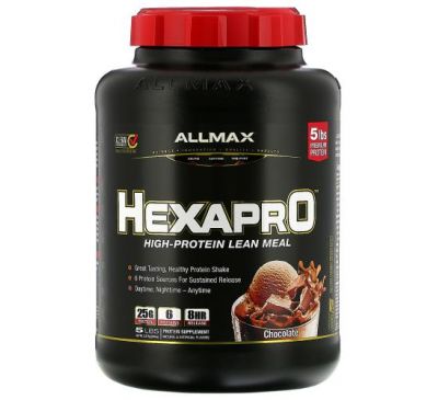 ALLMAX Nutrition, Hexapro, Ultra-Premium 6-Protein Blend, Chocolate, 5 lbs (2.27 kg)