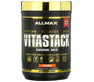 ALLMAX Nutrition, VITASTACK, смесь для приготовления напитка, апельсин, 250 г (8,82 унции)