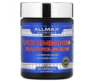 ALLMAX Nutrition, Yohimbine HCI + Rauwolscine, 3.0 mg, 60 Capsules