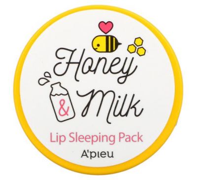 A'Pieu, Honey & Milk, Lip Sleeping Pack, 6.7 g