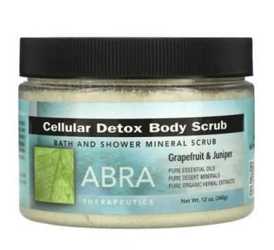 Abra Therapeutics, Cellular Detox Body Scrub, Grapefruit & Juniper, 12 oz (340 g)