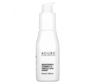 Acure, Осветляющая сыворотка без витамина С и феруловой кислоты, 30 мл (1 жидк. Унция)
