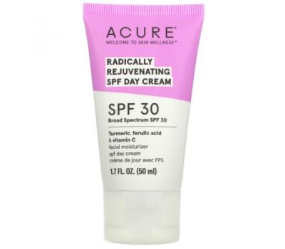 Acure, Radically Rejuvenating, денний крем, SPF 30, 50 мл (1,7 рідк. унції)