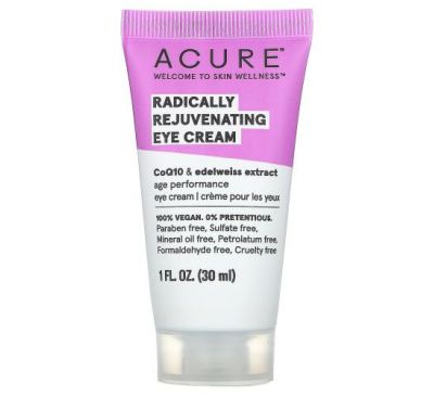 Acure, Radically Rejuvenating, крем для шкіри навколо очей, 30 мл (1 рідк. унція)