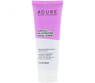 Acure, Radically Rejuvenating, скраб для лица, 118 мл (4 жидк. унции)