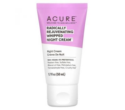 Acure, Radically Rejuvenating, ночной крем с консистенцией взбитых сливок, 50 мл (1,7 жидк. унции)