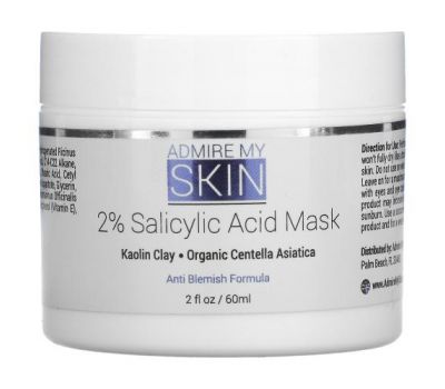 Admire My Skin, 2% Salicylic Acid Mask, 2 fl oz (60 ml)