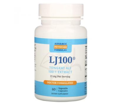 Advance Physician Formulas, LJ 100, 25 мг, 60 растительных капсул