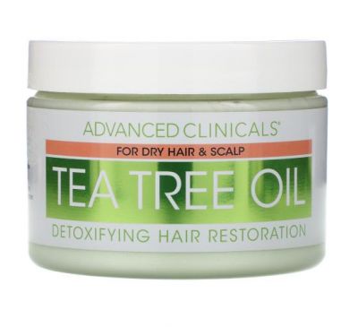 Advanced Clinicals, Tea Tree Oil, Detoxifying Hair Mask, 12 oz (340 g)