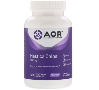 Advanced Orthomolecular Research AOR, Mastica Chios, 400 mg, 120 Vegetarian Capsules
