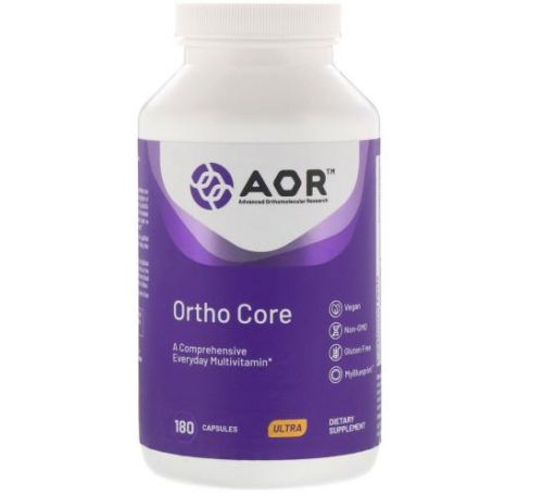 Advanced Orthomolecular Research AOR, Ortho Core, 180 капсул