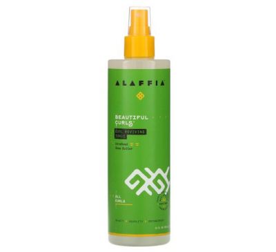 Alaffia, Beautiful Curls, тоник для восстановления локонов, для всех локонов, нерафинированное масло ши, 354 мл (12 жидк. Унций)