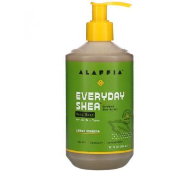 Alaffia, Everyday Shea, Hand Soap, Lemon Verbena, 12 fl oz (354 ml)