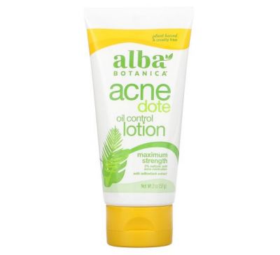 Alba Botanica, Acne Dote, Oil Control Lotion, Oil-Free, 2 oz (57 g)