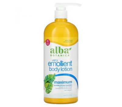 Alba Botanica, Very Emollient, Body Lotion, Maximum Dry Skin Formula, 32 oz (907 g)