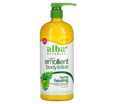 Alba Botanica, Very Emollient Body Lotion, Herbal Healing, 32 oz (907 g)