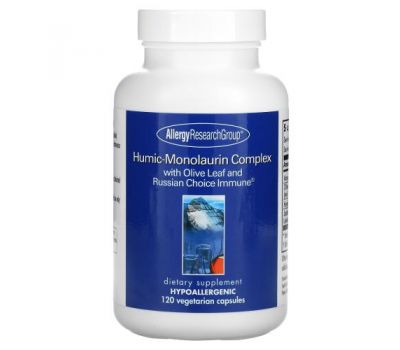 Allergy Research Group, Humic-Monolaurin Complex, 120 Vegetarian Capsules