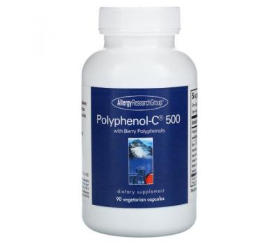 Allergy Research Group, Polyphenol-C 500 with Berry Polyphenols, 90 Vegetarian Capsules