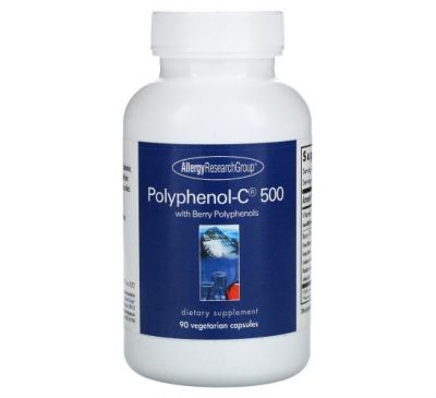Allergy Research Group, Polyphenol-C 500 with Berry Polyphenols, 90 Vegetarian Capsules