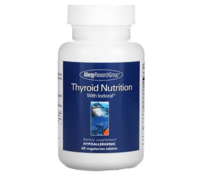 Allergy Research Group, Thyroid Nutrition с йодоралом, 60 вегетарианских таблеток