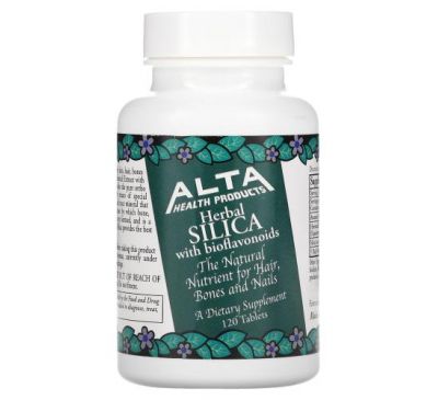 Alta Health, Растительный диоксид кремния с биофлавоноидами, 120 таблеток