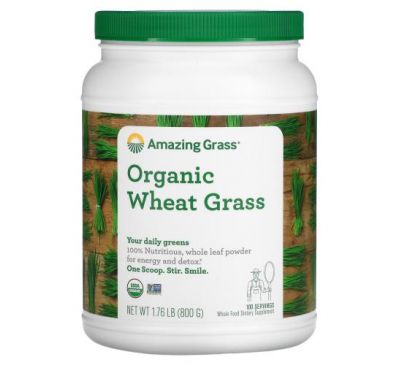 Amazing Grass, Organic Wheat Grass, 1.76 lb (800 g)