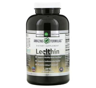 Amazing Nutrition, Lecithin, 1,200 mg, 240 Softgels