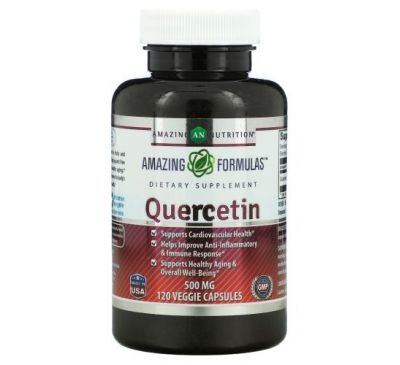 Amazing Nutrition, Quercetin, 500 mg, 120 Veggie Capsules
