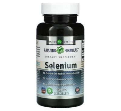 Amazing Nutrition, Selenium, 200 mcg, 240 Tablets