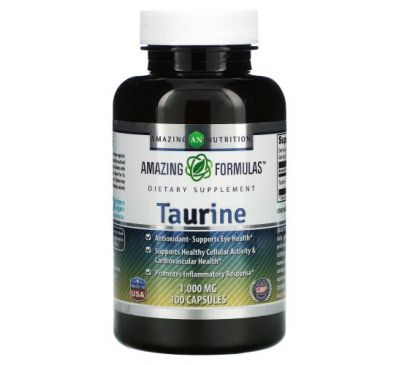 Amazing Nutrition, Taurine, 1,000 mg, 100 Capsules