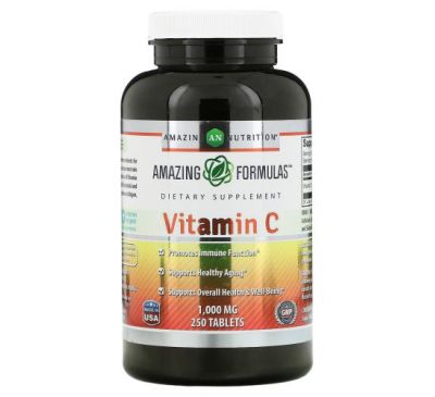 Amazing Nutrition, Витамин C, 1000 мг, 250 таблеток